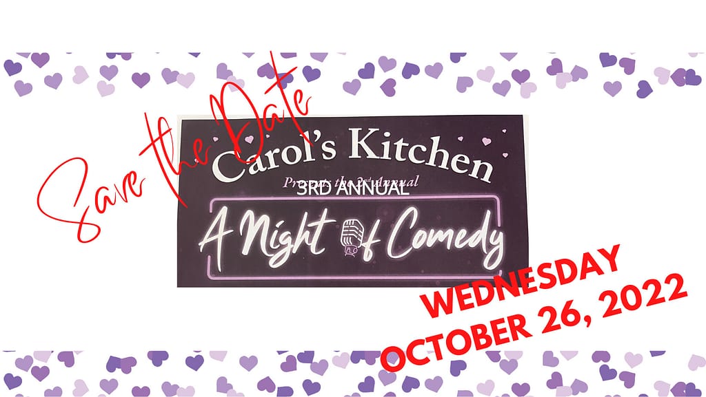 Third Annual Night of Comedy is coming Wednesday October 26th, 2022