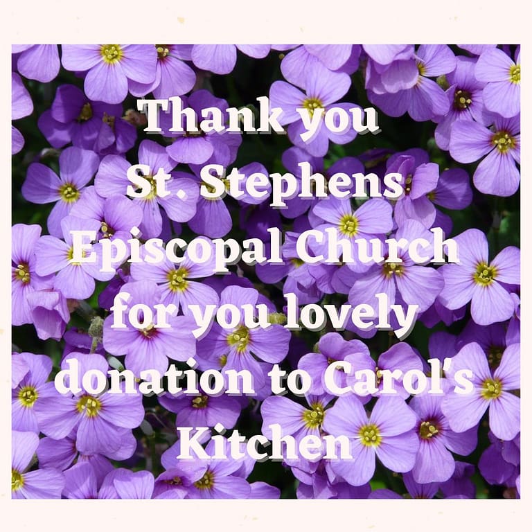 Thank You to St. Stephens Episcopal